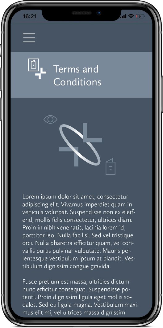 Connections app mockup